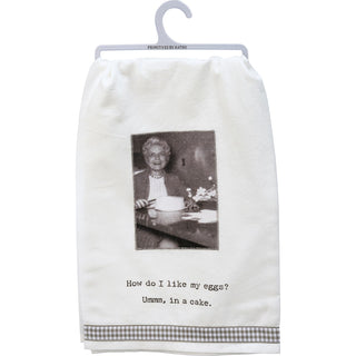 Kitchen Towel - I Like My Eggs In A Cake
