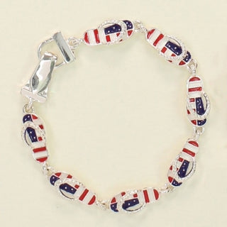 Patriotic Flip Flops Bracelet