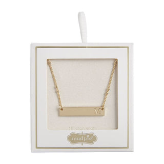 Initial Bar Necklace - Choose your Initial