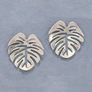 Silver Palm Leaves Earrings