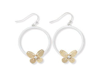 Two-Tone Butterfly Earrings