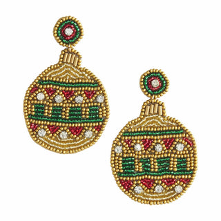 Holiday Beaded Earrings - Ornaments