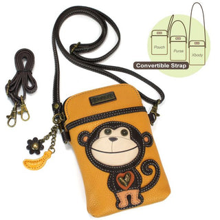 Monkey Cell Phone Crossbody