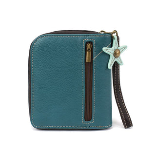 Sand Dollar Zip Around Wallet