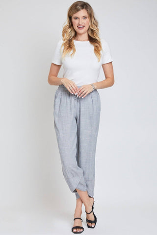Tulip Hem Pant in Grey Cross Dye