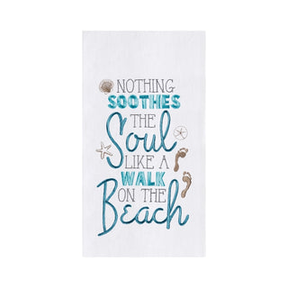 Walk On The Beach Kitchen Towel