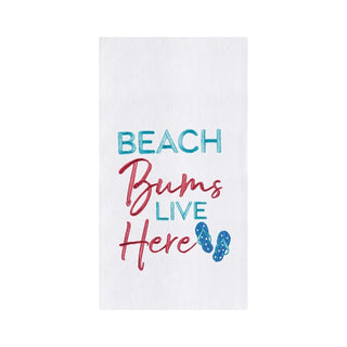 Beach Bums Live Here Kitchen Towel