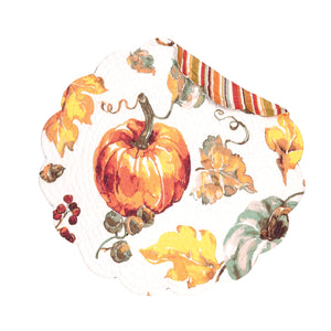 Watercolor Pumpkin Round Placemat