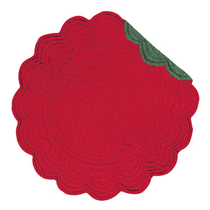 Red & Green Round Placemat