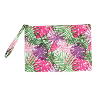 Wristlet Pink and Green Palms