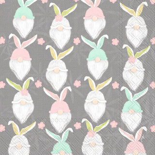 Paper Lunch Napkins Pack of 20 - Bunny Gnome Pattern