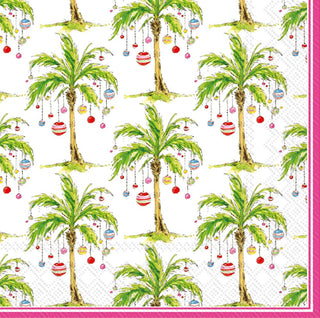 Holiday Paper Lunch Napkins Ornament Palm Trees