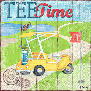 Paul Brent Tee Time Paper Cocktail Napkins