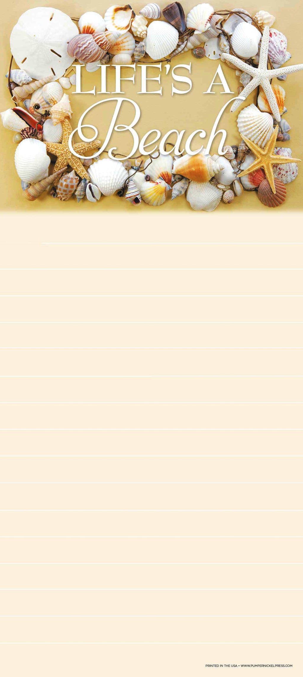 Shell Notepad Shell Beach Notepad – Mermaid Cove