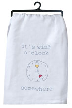 Wine O'Clock Krinkle Flour Sack Towel