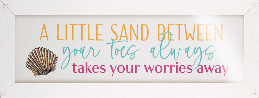 Sand Between Your Toes Glossy Sign