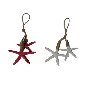 Double Glitter Starfish Dangler Ornament