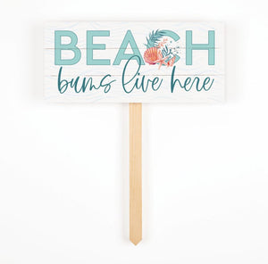 Beach Bums Yard Sign