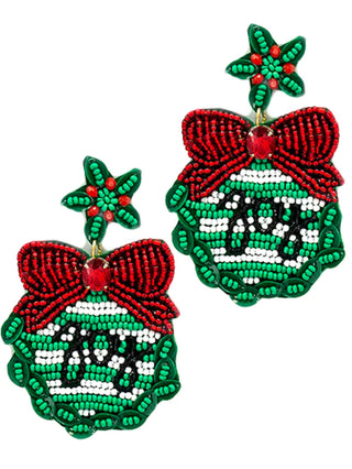 Beaded Wreath Earrings