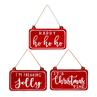 Christmas Metal Ornament - Available in 3 Styles