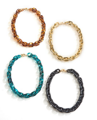 Chunky Link Necklace - Available in 4 colors!