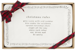 Christmas Rules Tray