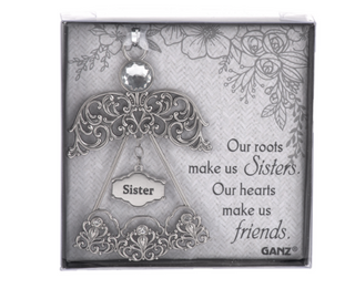 Ornament - Our roots make us Sisters. Our hearts make us friends
