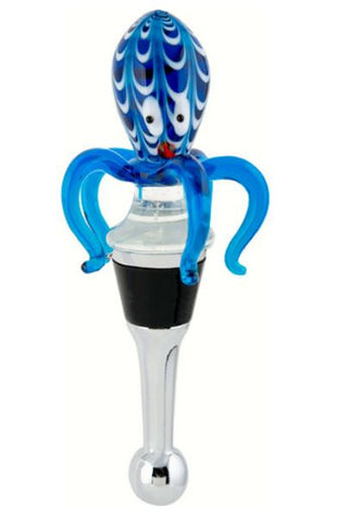 Octopus Glass Coastal Collection Bottle Stopper