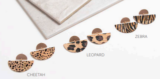 Animal Print Drop Earring - Available in 3 colors!