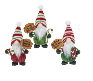 Peppermint Gnome Figurine - Available in 3 sayings!