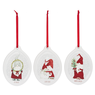 Holiday Dolomite Gnome Ornament - 3 Available