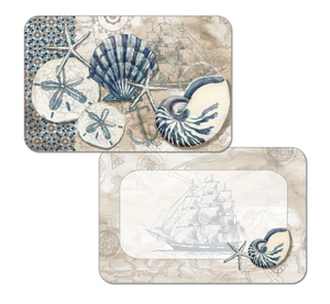 Reversible Wipe Clean Placemat - Tide Pool