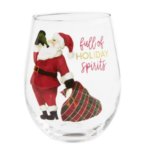CHRISTMAS DRINKING WINE GLASSES - Available in 3 Styles!
