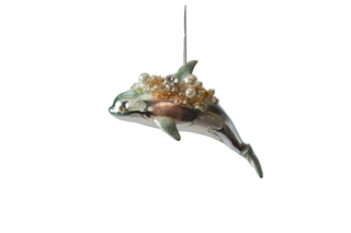 Dolphin Glass Ornament