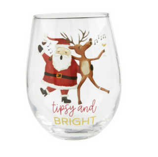 CHRISTMAS DRINKING WINE GLASSES - Available in 3 Styles!