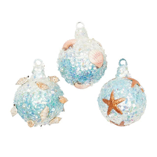 Crystal Beach Round Ornament