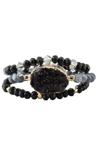 Druzzy Glitter Bracelet - Available in 4 Colors