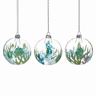 Sea Bottom Globe Ornaments *3 Assortment *