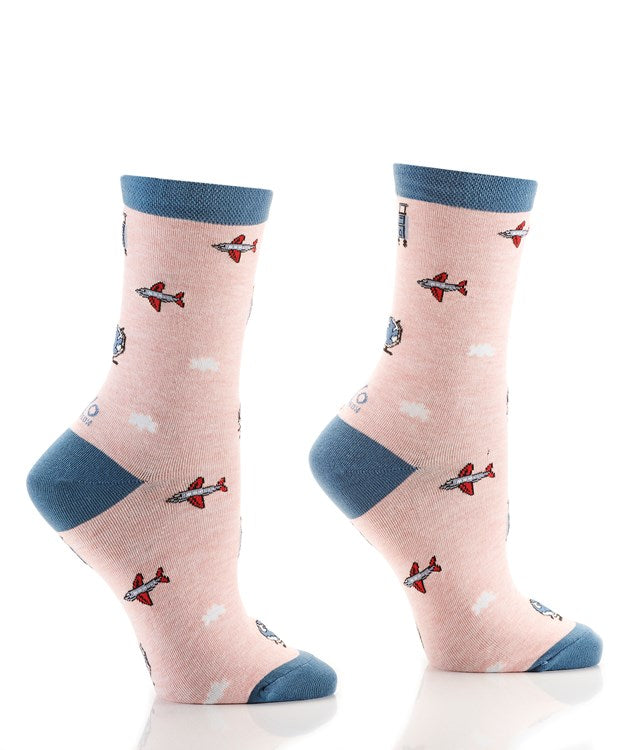 Women's Crew Sock, Travel