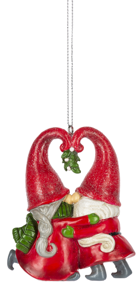 Gnome Kissing Ornament