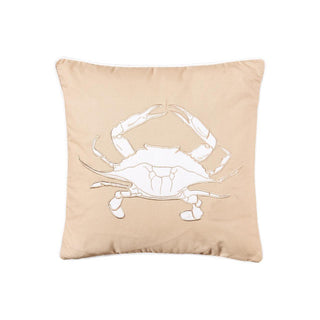 Seaside Crab Throw Pillow