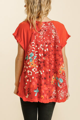 Fiery Coral Top