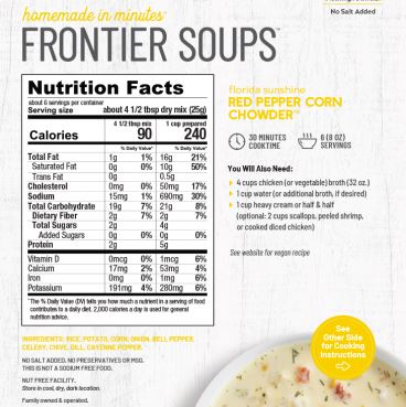 Florida Sunshine Red Pepper Corn Chowder
