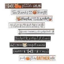 Wood Harvest Block Signs with Sayings - 9 AVAILABLE