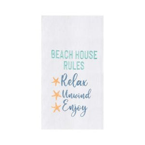 Beach House Rules Kitchen Towel