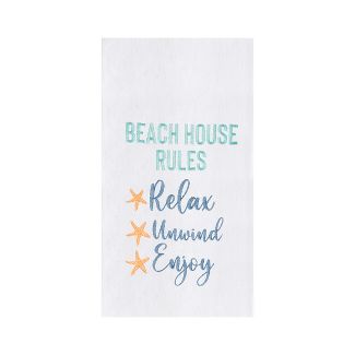 Beach House Rules Kitchen Towel