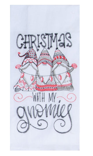 Nordic Gnomes Christmas Gnomies Embroidered Flour