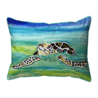 Sea Turtle Surfacing Corded Indoor/Outdoor Pillow