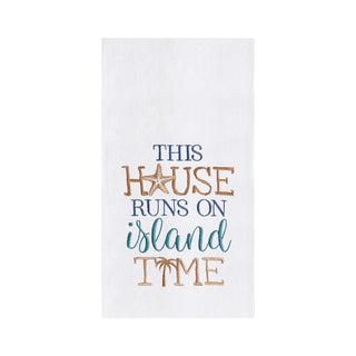 House On Island Time Kitchen Towel