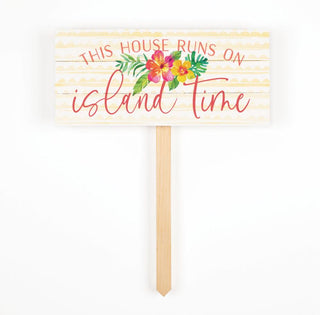 Island Time Yard Sign